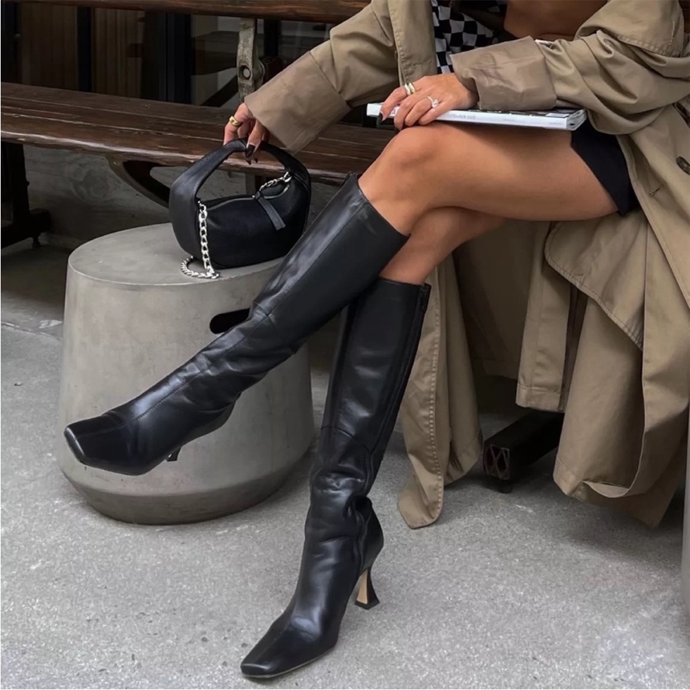 SOLD Tony Bianco Fantasy Knee High Boot in Black Nappa